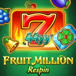 Interface clássica do slot Fruit Million Respin com símbolos de frutas